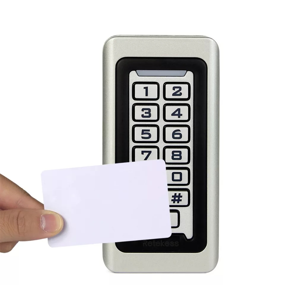Digicode Métallique silicone bouton rfid maroc