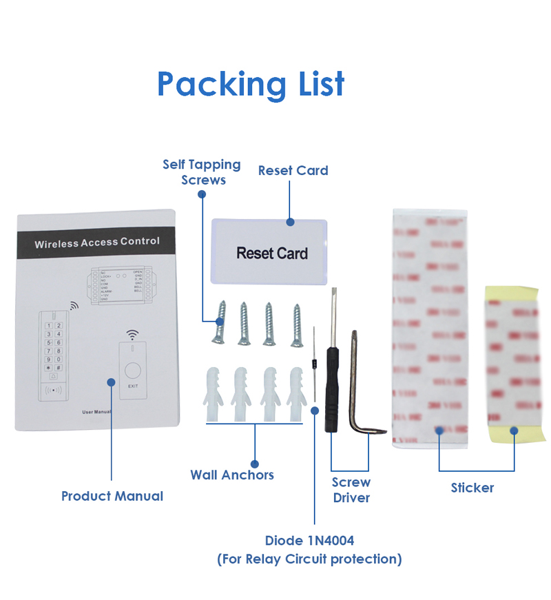 Digicode Métallique étanche RFID