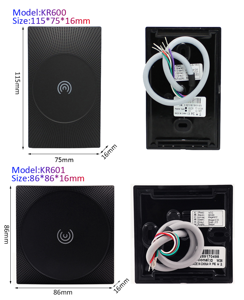 Lecteur wiegand RFID/NFC