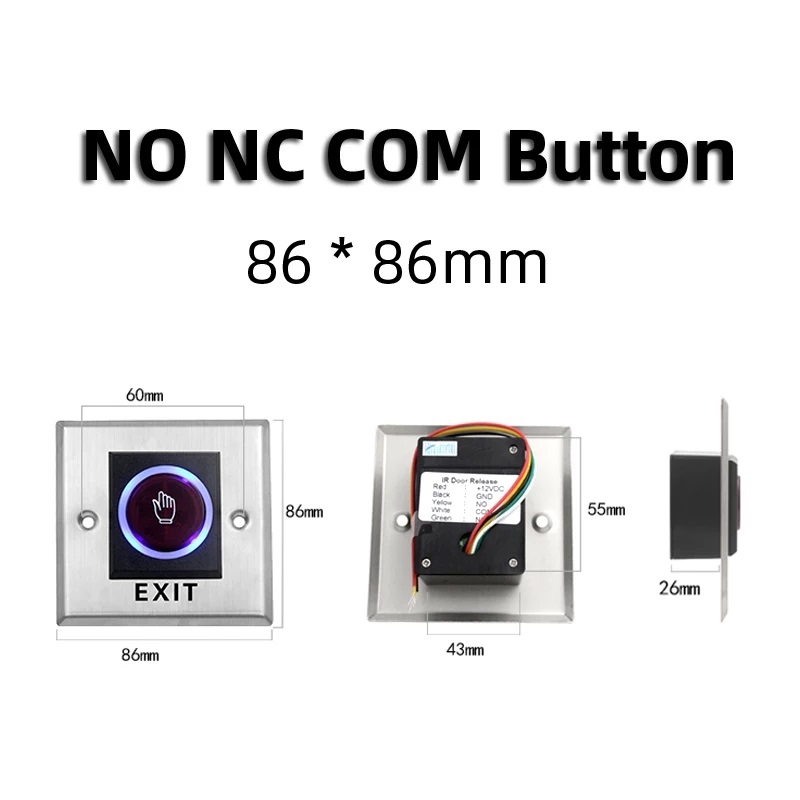 Bouton EXIT No Touch