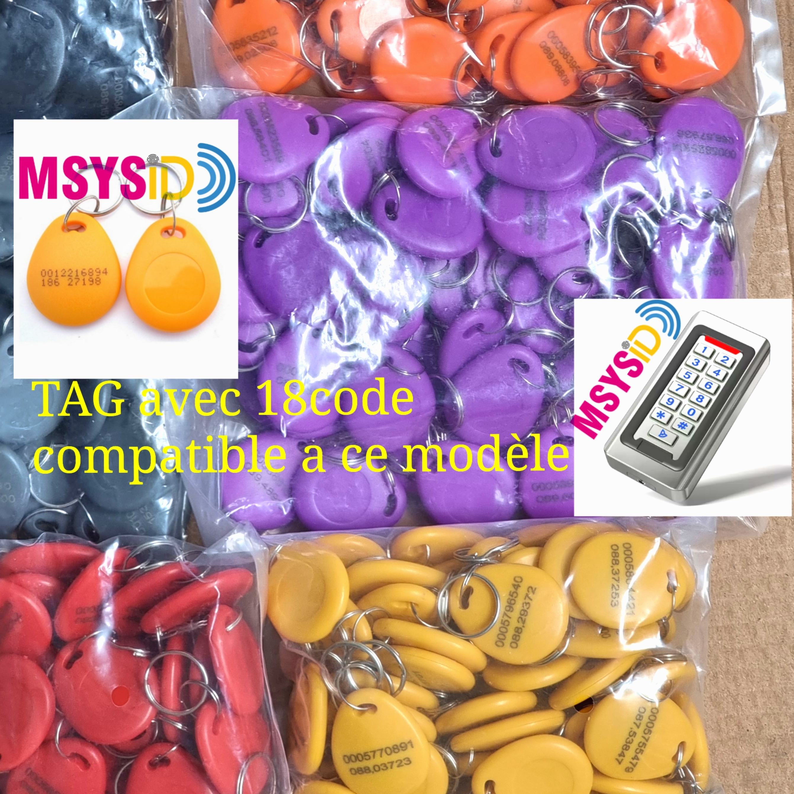 50 TAG RFID 125khz (8code)