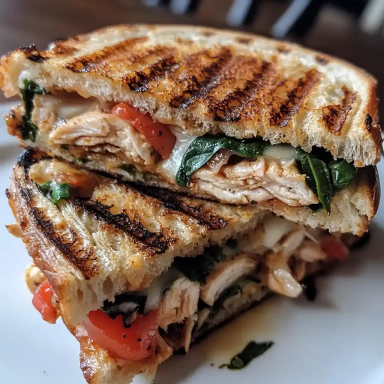 Grilled Chicken Panini Sandwich