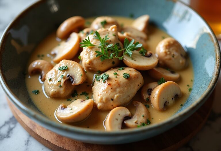 Delicious Crockpot Chicken with Mushrooms