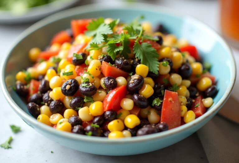 Vibrant Corn and Black Bean Salad: A Flavorful Fiesta