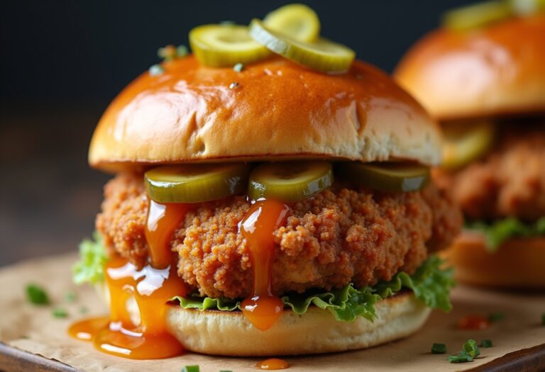 Irresistible Hot Honey Chicken Sandwiches