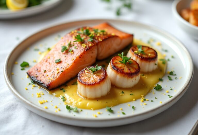Seared Salmon and Seared Scallops Recipe: A Seafood Delight