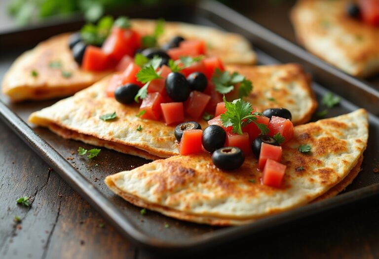 Sheet Pan Quesadillas with Chicken