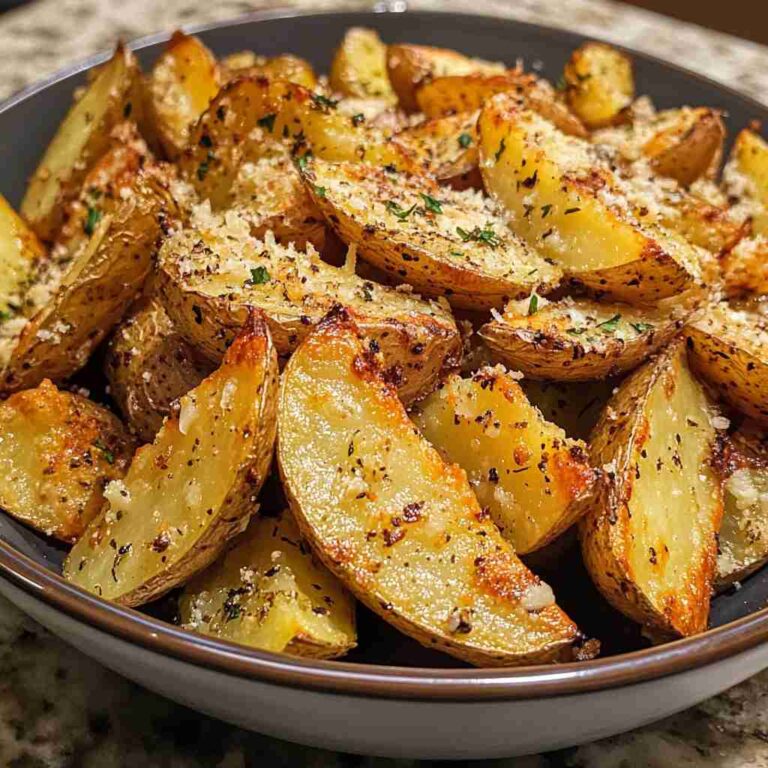 Baked Garlic Parmesan Potato Wedges