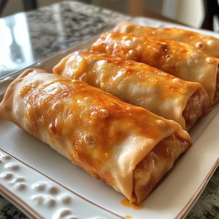 Delicious Buffalo Chicken Egg Rolls