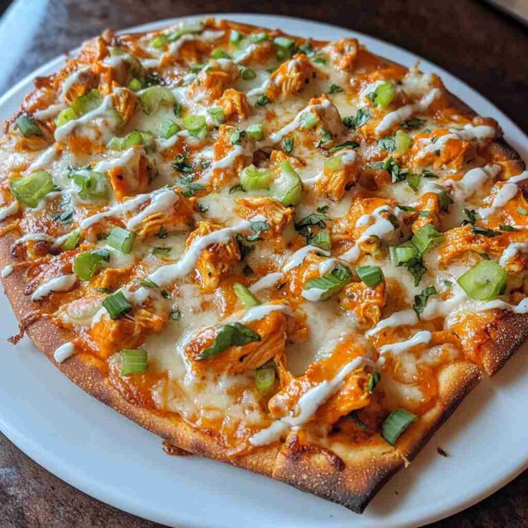 Delectable Buffalo Chicken Flatbread