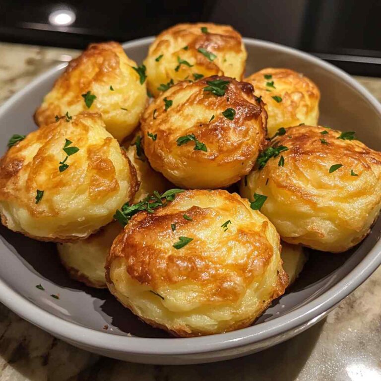 Cheesy Mashed Potato Puffs