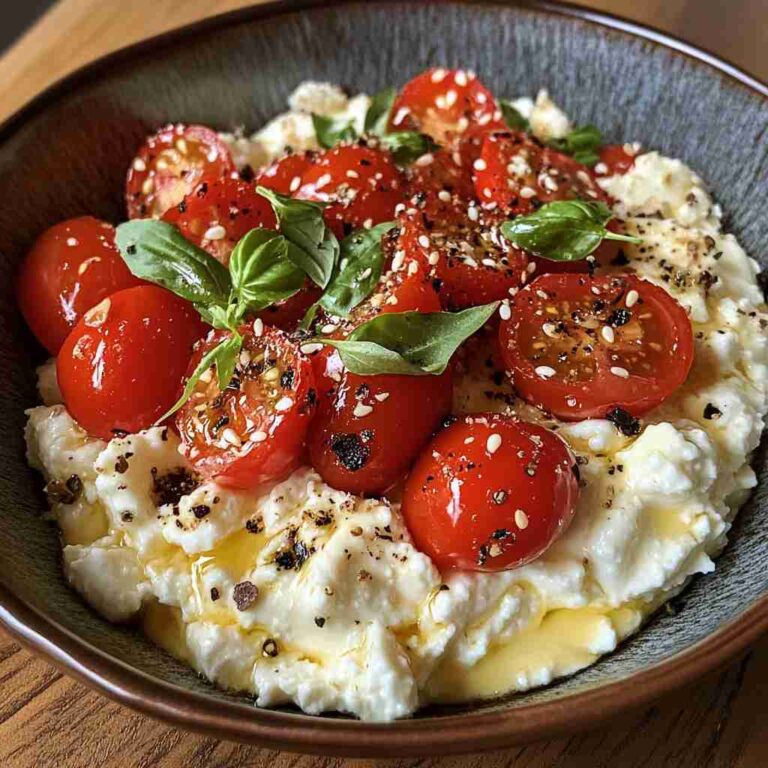 Creamy Cottage Cheese and Fresh Tomato Salad