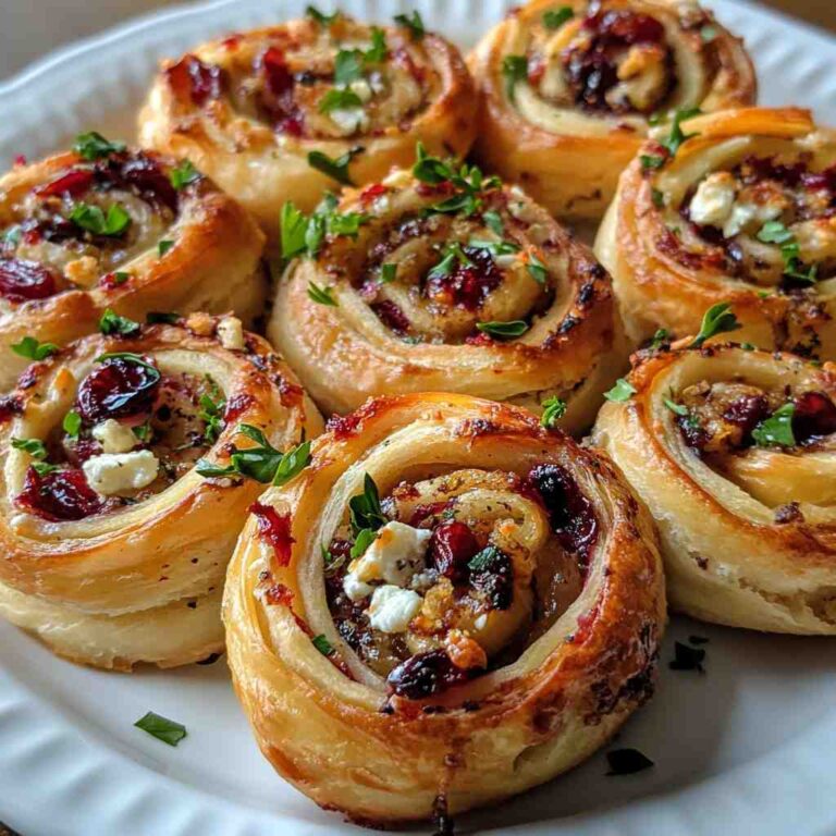 Cranberry and Feta Pinwheels