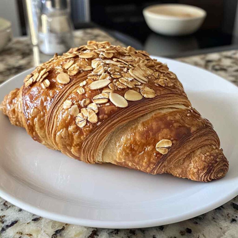 Almond Croissant Baked Oats