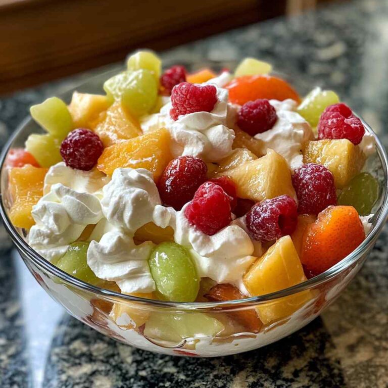 Creamy Ambrosia Fruit Salad with Cool Whip