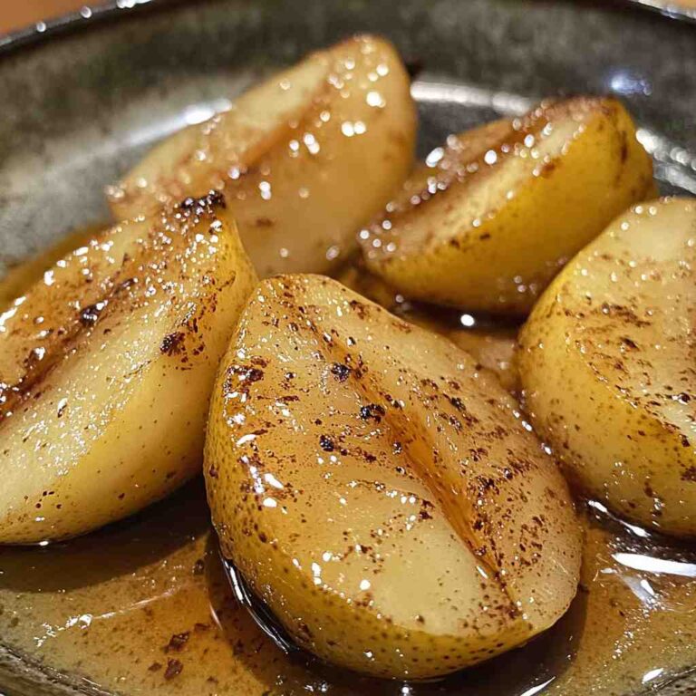 Baked Pears with Cinnamon and Honey