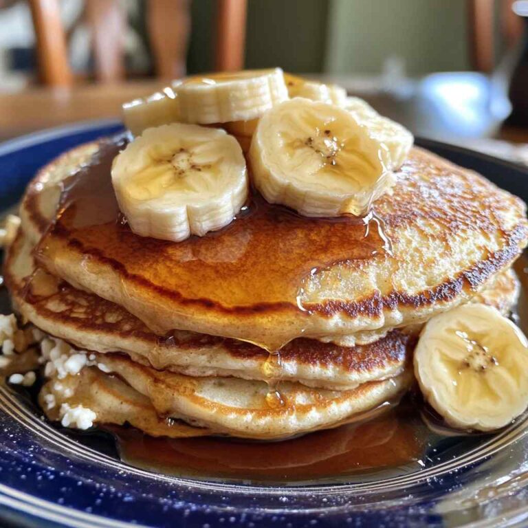 Delicious Banana Cottage Cheese Pancakes