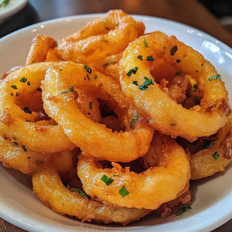 Crispy Beer Battered Onion Rings