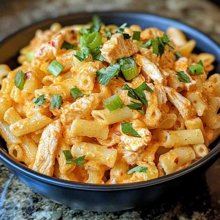 Delicious Buffalo Chicken Pasta Salad (Cold)