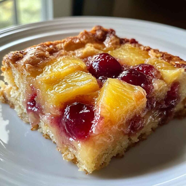 Delightful Cherry Pineapple Dump Cake