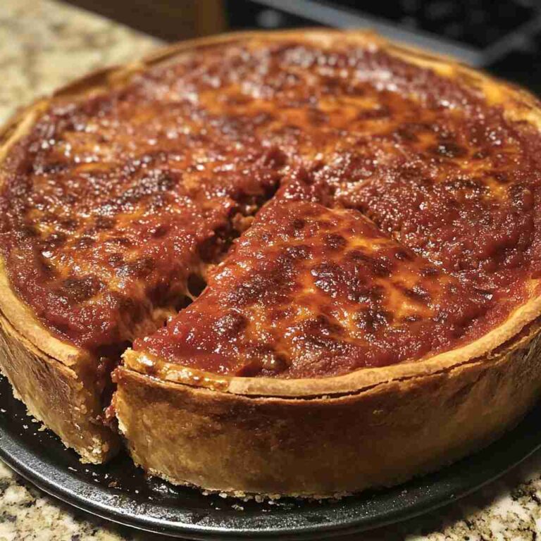 Authentic Chicago-Style Deep Dish Pizza