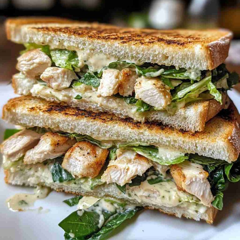 Chicken Caesar Salad Sandwiches