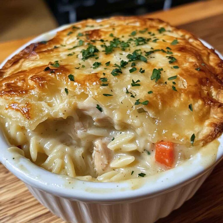 Creamy Chicken Pot Pie Orzo