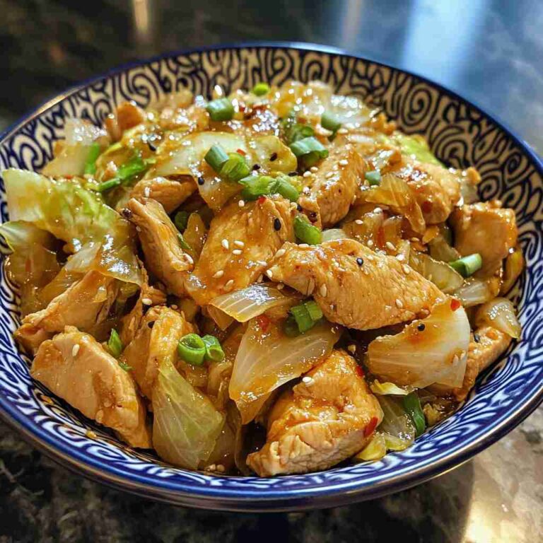 Flavorful Chinese Chicken Cabbage Stir Fry