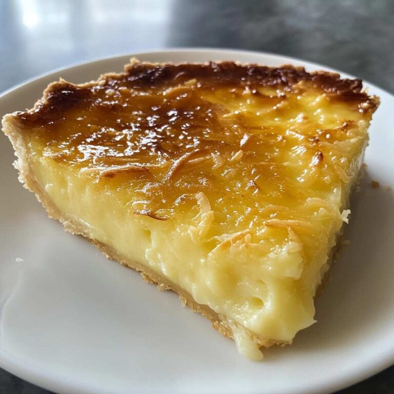 Creamy Coconut Custard Pie