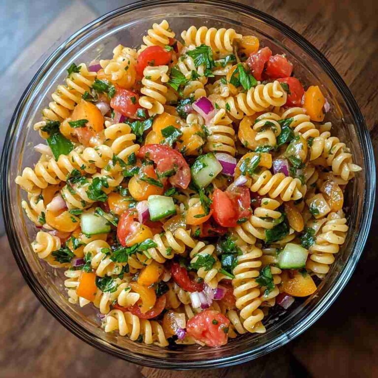 Refreshing Cold Pasta Salad with Italian Dressing