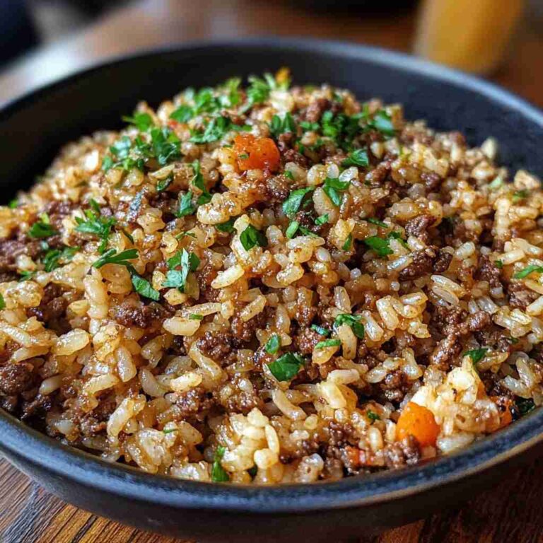 Flavorful Dirty Rice with Ground Beef