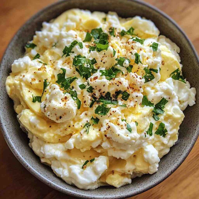 Creamy Egg Salad with Cottage Cheese