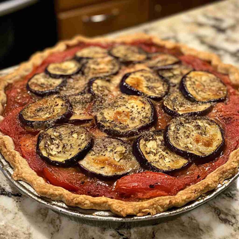 Flavorful Eggplant Tomato Pie