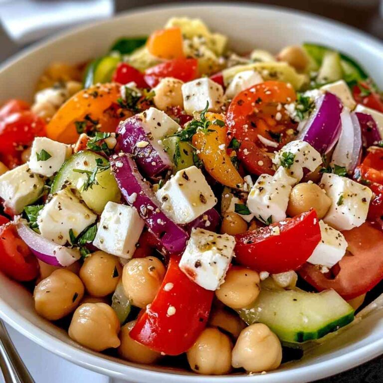 Greek Salad with Chickpeas