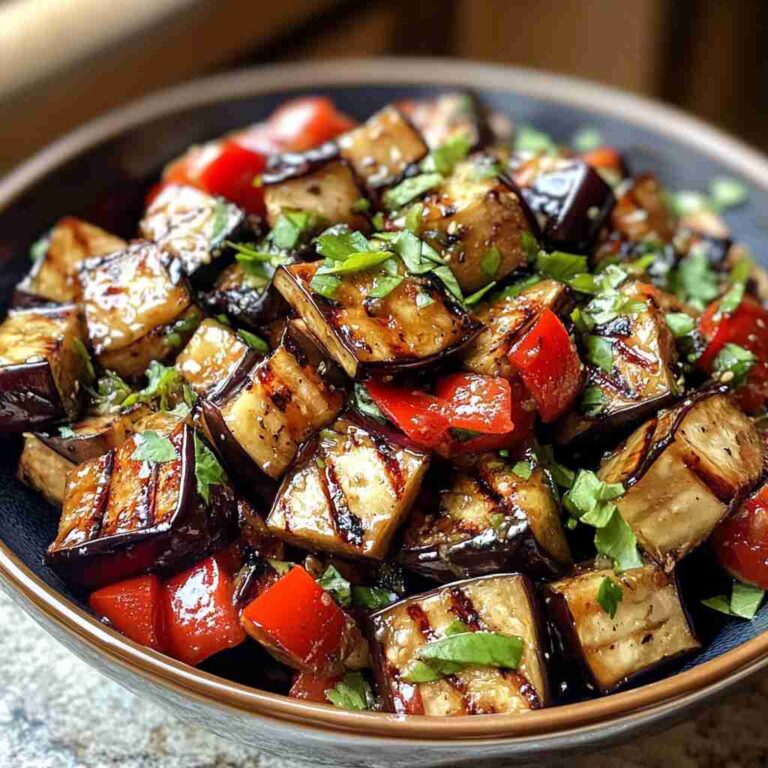 Grilled Eggplant Salad