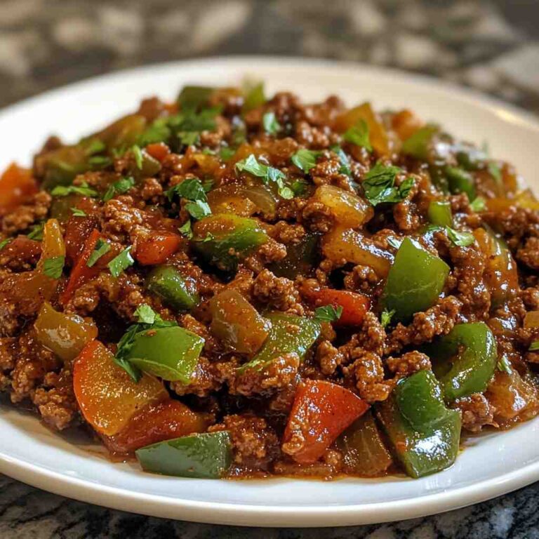 Savory Ground Beef and Green Pepper Skillet