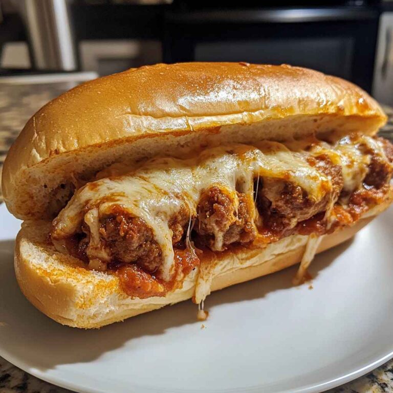Meatball Parmesan Sandwich