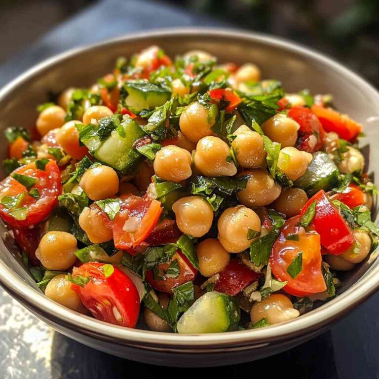 Vibrant Mediterranean Chickpea Salad
