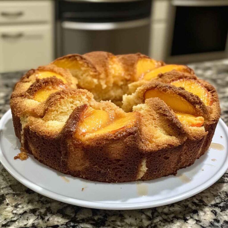 Peach Cobbler Pound Cake