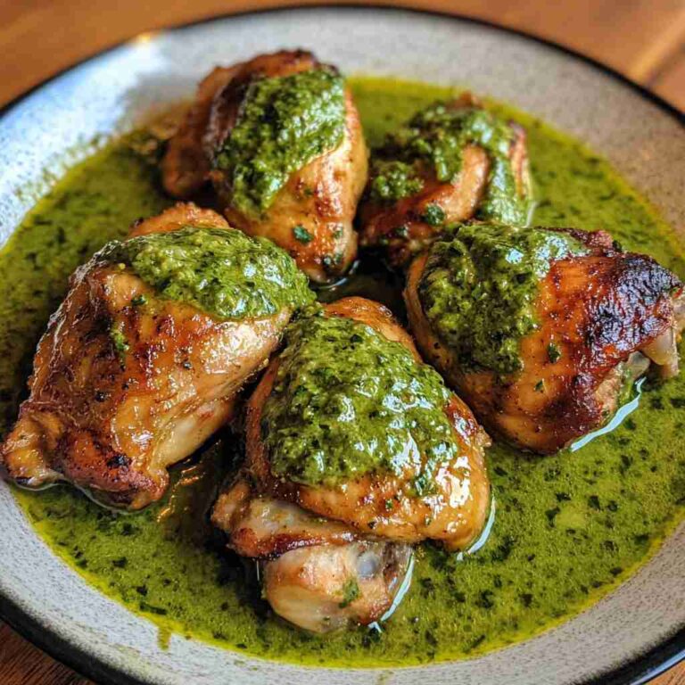 Authentic Peruvian Chicken with Creamy Green Sauce