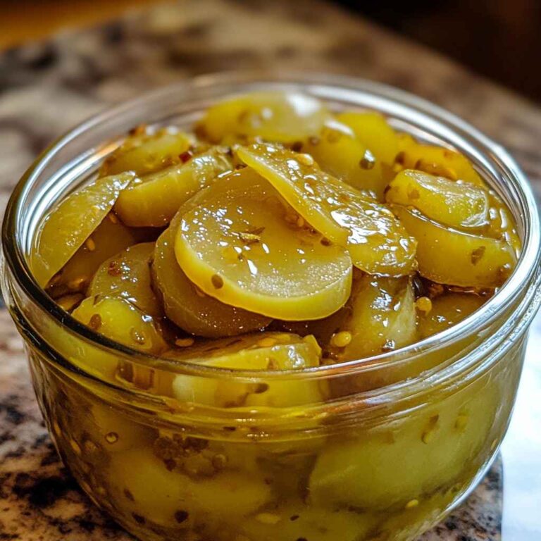 Tangy Pickled Green Tomatoes