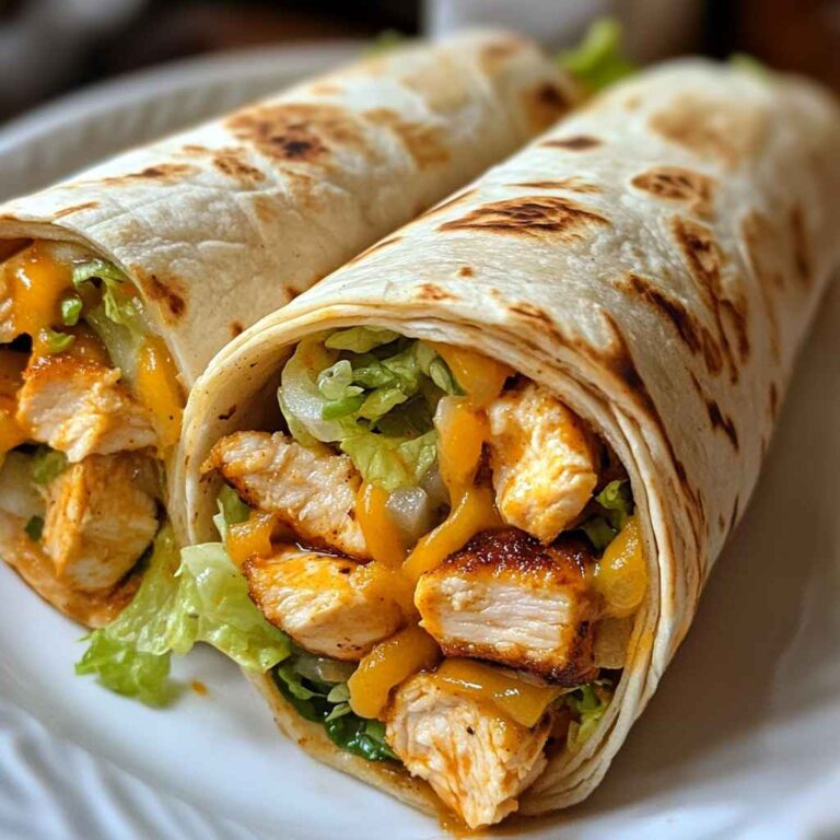 Delicious Ranch Chicken Wraps with Tortillas