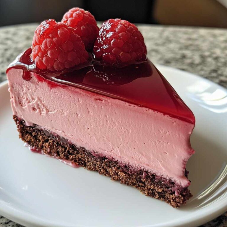 Delectable Raspberry Mousse Cake