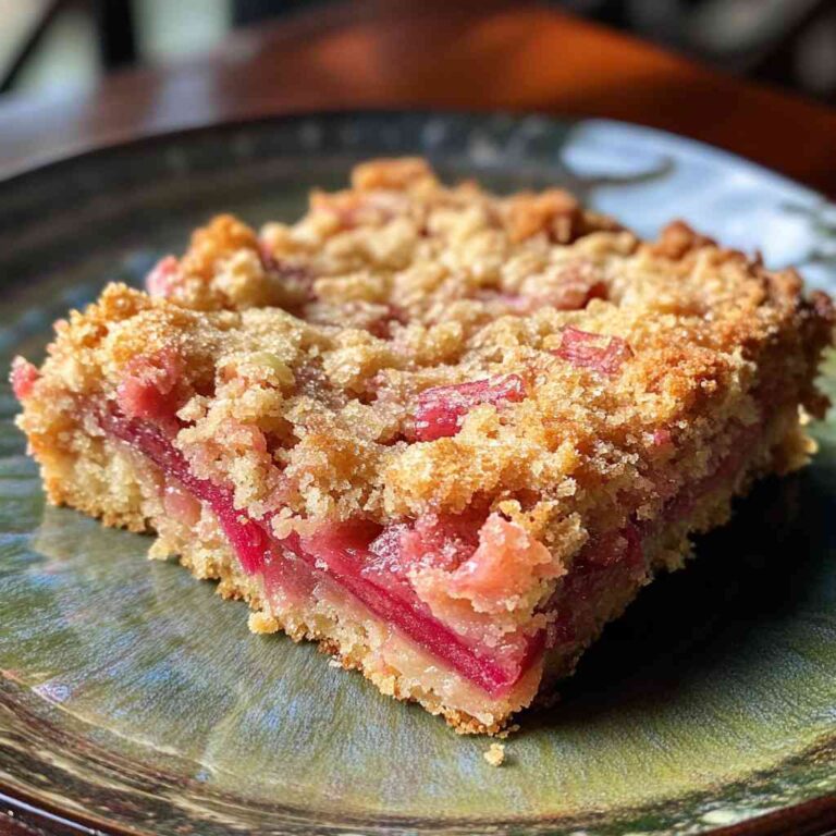 Irresistible Rhubarb Dump Cake