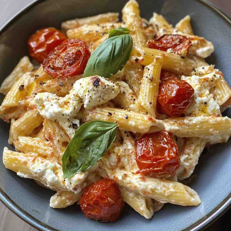 Roasted Tomato and Garlic Ricotta Pasta