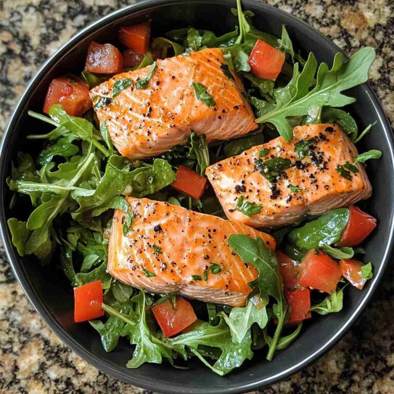 Flavorful Salmon and Arugula Salad