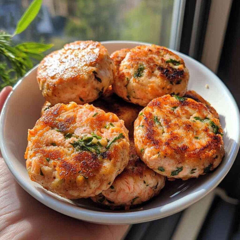 Savory Salmon Cakes with Canned Salmon