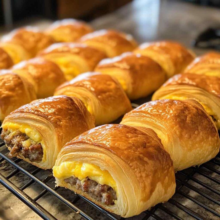 Sausage, Egg, and Cheese Crescent Rolls