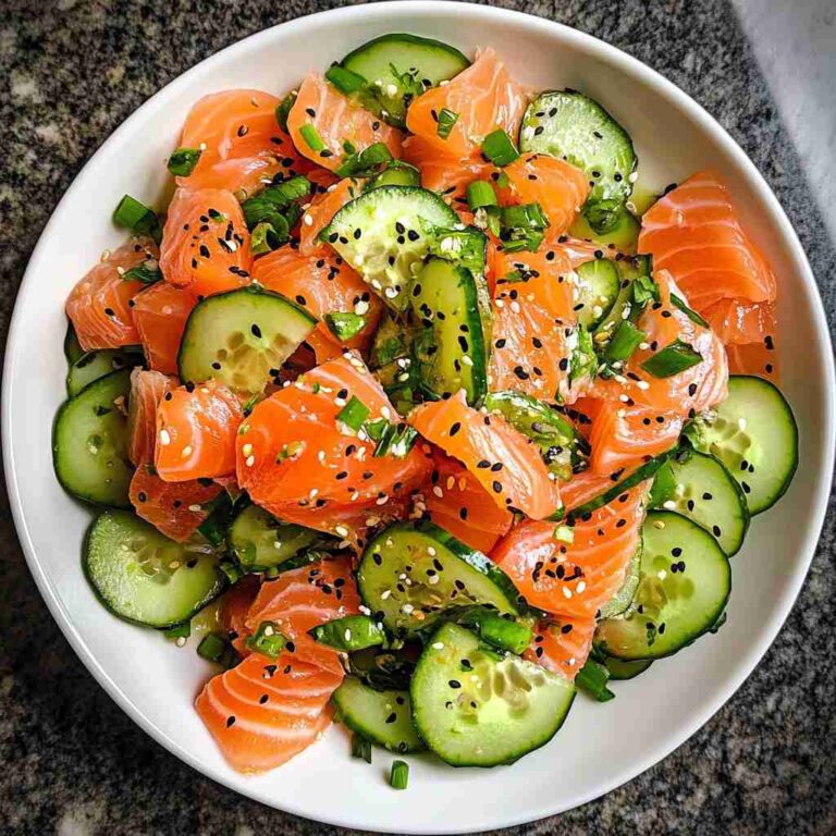 Smoked Salmon Cucumber Salad