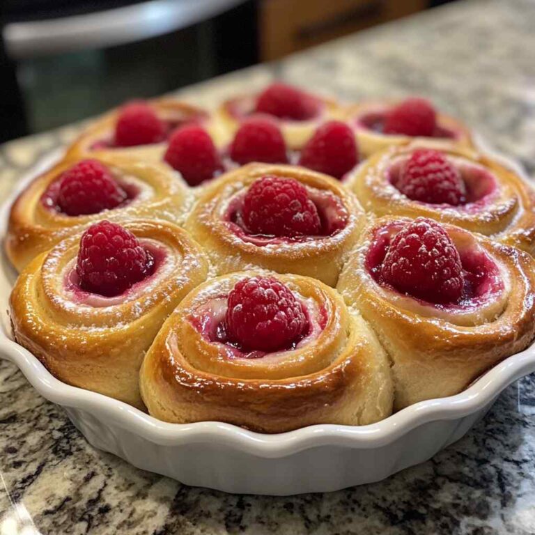 Sourdough Raspberry Lemon Rolls